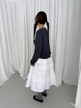 check frill cardigan 