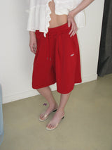 Cozy sweat shorts_red