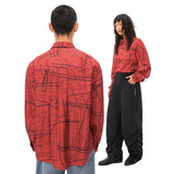 Printed light long-sleeved shirt