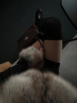 ブラッシード.verファーシーズンズロウライズバンディングミニスカート (Black)