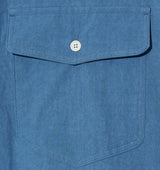 Paper Bio Two-Pocket Wasing Shirt S142 Royal blue