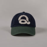 ウォッシードロゴボールキャップ (Navy/Green)