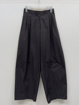 Twill Balloon Fit Wide Pants