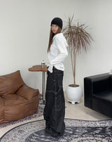 Charis Henley Neck Hooded Knit