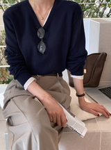 Knits Classic V-Neck Knit / 10 colors