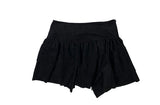 Leader Suede Eyelet Unbalanced Skirt
