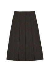 [LINE] Wool Blend Pleats Skirt