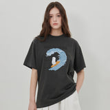 【MADE】サーフゴーストプリントTシャツ [BLACK]