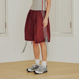 Strap Boxer Pants (WINE)