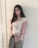 フラミンゴロゴテンションラウンドトップ