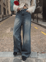 Benny loose wide denim pants