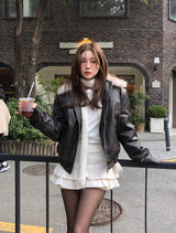 メローパッチコットンティアードスカートパンツ