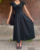 Winder frill long dress