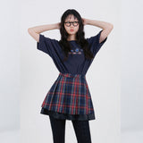 4スターアートワークTシャツ(ネイビー)