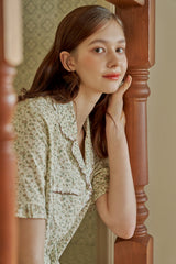 ULLALA PAJAMA Delia Short-sleeved Woman's Pair Cream[24116WPSSN]