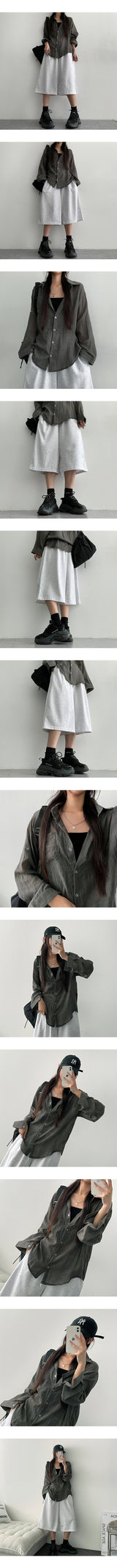 Roa Basic Linen Gauze Summer Shirt