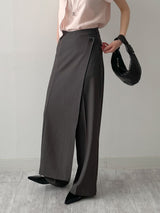 Scone Unbalanced Wrap Wide Slacks