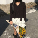 [マフラーセット🎀/MADE] Torin Vネックマフラーファーカーディガンセット