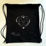Deli rabbit string bag (black_gray)