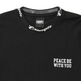 EXAMPLE カーシブサークルロゴビッグカーラー L/S TEE