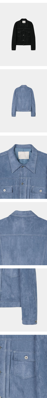[F/W] Suede trucker jacket(4color)