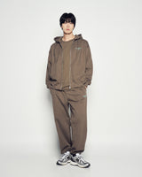 25FW ボーダーラインベーシックロゴフーディージップアップ ココア