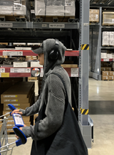 Can't Vint Dying Overfit Hooded Knit Zip-Up