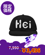 【限定価格】Heiビッグロゴフェルトキャップ Black
