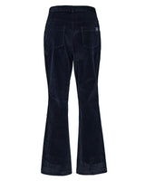 ベルベットデニムフレアフィットパンツ(NAVY)