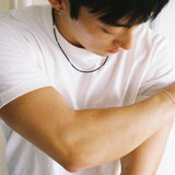 グリッターネックレス BLACK (M)