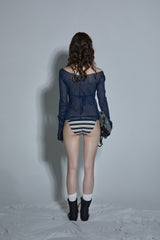 PLEATS CARDIGAN