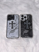 Angel Veil Lace Gel Hard Phone Case