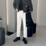 LMN Embossed Regular Fit Cotton Pants (3 colors)