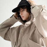 3 Layer Hard Shell Short-Jacket - BEIGE