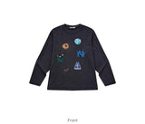 FMACM Hand-painted Printed Bamboo Cotton Cool Feeling Long Sleeve T-Shirt