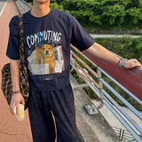 [A-T0226] トレインシバ半袖Tシャツ (2色)