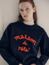 MAISON DE ROLA SWEATSHIRTS NAVY