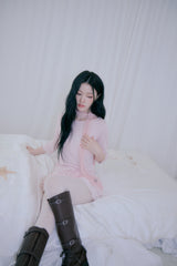 Petal lace scarf (Pink)