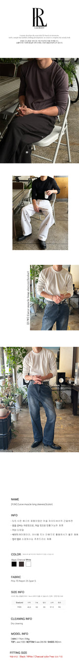 [F/W] カーブマッスルロングスリーブ (3color)