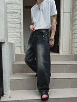 RuenB Mud Sand Curve Denim Pants