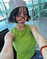 6 colors Vivid Fine Pelvic Basic Sleeveless