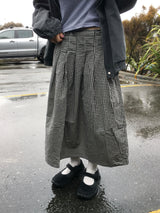 Preppy Vintage Check Skirt (2c)
