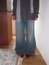 Maxs Basic Wide Bootcut Denim Pants