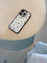 strawberry flower phone case (ivory) 