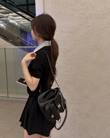Namon Short-Sleeved Knit Cardigan