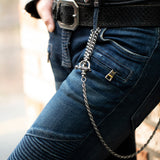 SVC-506 Antique Silver Rope Keychain
