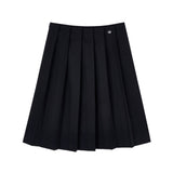 Classic Soft Pleats Skirt_Black