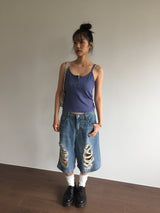 ダメージバミューダデニムショーツ (1color)