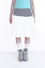 STRIPE COLORED FLARE SKIRT