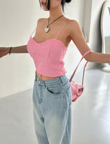 BLACKPINK Tweed Backless Bustier